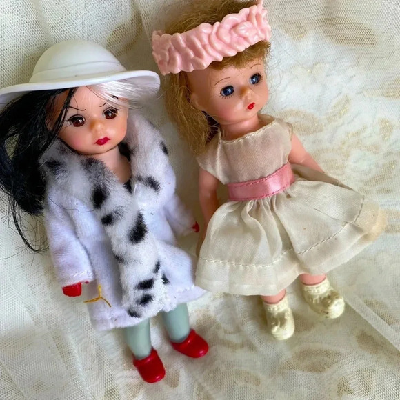 Vintage Madame Alexander Dolls Set of 2 cute dolls 5" - Picture 6 of 7
